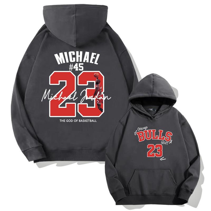 Mens Oversized Drop Shoulder Hoodie With Basketball Print Casual Fall Sweatshirt