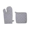 Grey Cotton Glove and Pot Holder H30cm - Atmosphera Interior Designer