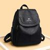 Casual Backpack Women's 2025 New Versatile Large-capacity Soft Leather Student Schoolbag Outdoor Travel Backpack Women's Bag