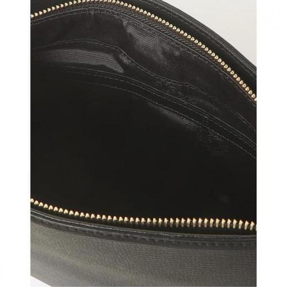 Daks Black Check Pattern Leather Shoulder Bag Dcba3f123bk