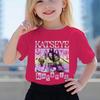 Katseye Print Girls Tshirt Toddler Top Summer Short Sleeve Tops Girl Group Katseye Graphic T Shirt Kids Casual Cotton Tshirt