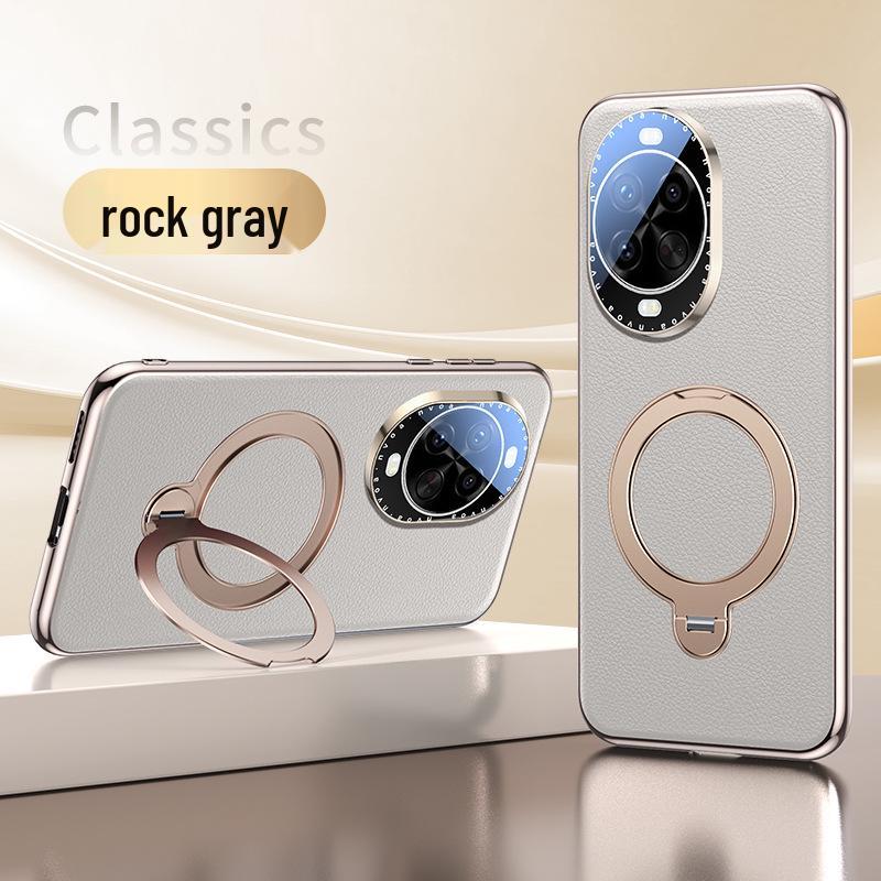 Кожаный противоударный чехол для телефона Huawei nova 14 Pro/Ultra с магнитной подставкой