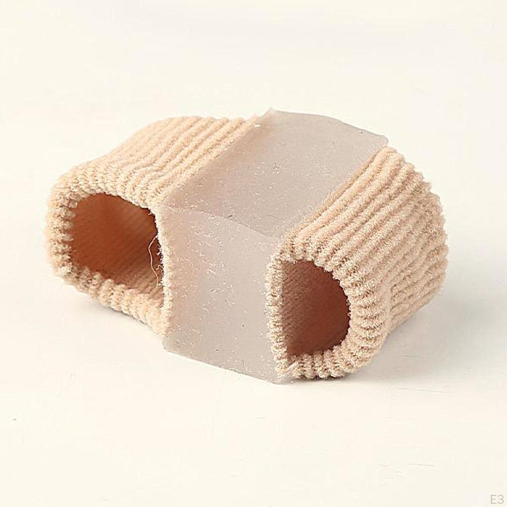 2 Count Toe Separator Gel for Separating Overlapping Toes Lightweight Sleeves Bandage
