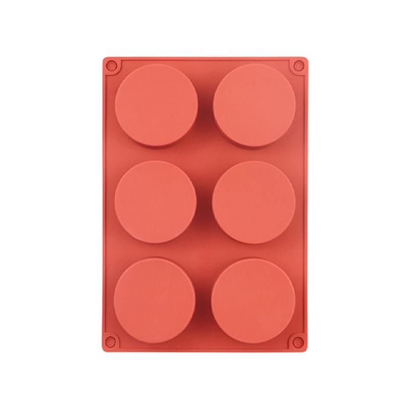 6/12 Круглые цилиндрические формы для торта Силиконовые формы для выпечки печенья Орео, покрытые шоколадом Форма для выпечки Круглый кекс Торт