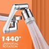 Universal 1440° Rotating Faucet Spray Head for Extension Mixer Taps Aerator Bubbler Nozzle Kitchen Faucet Robot Arm for Washbasin
