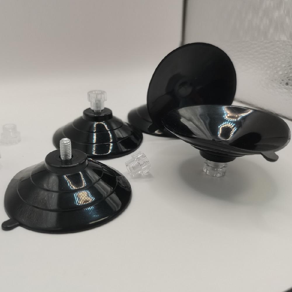 60 мм Черные вакуумные присоски Винтовая присоска с винтовой присоской 10 шт.