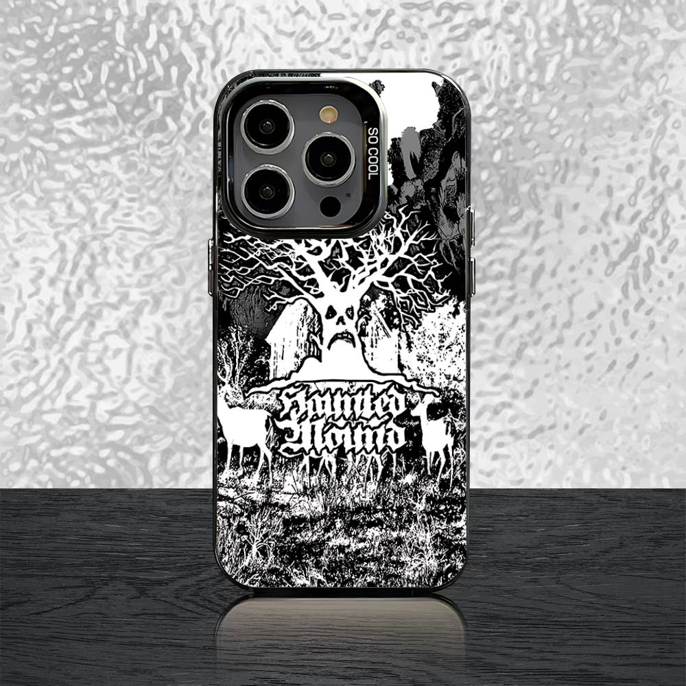 Чехол для телефона S-Sematary Haunted Mound Для iPhone 16,15,14,13,12,11,Pro,XS,Max,Plus,Mini,SE Черный Конфетный Матовый Ударопрочный Чехол