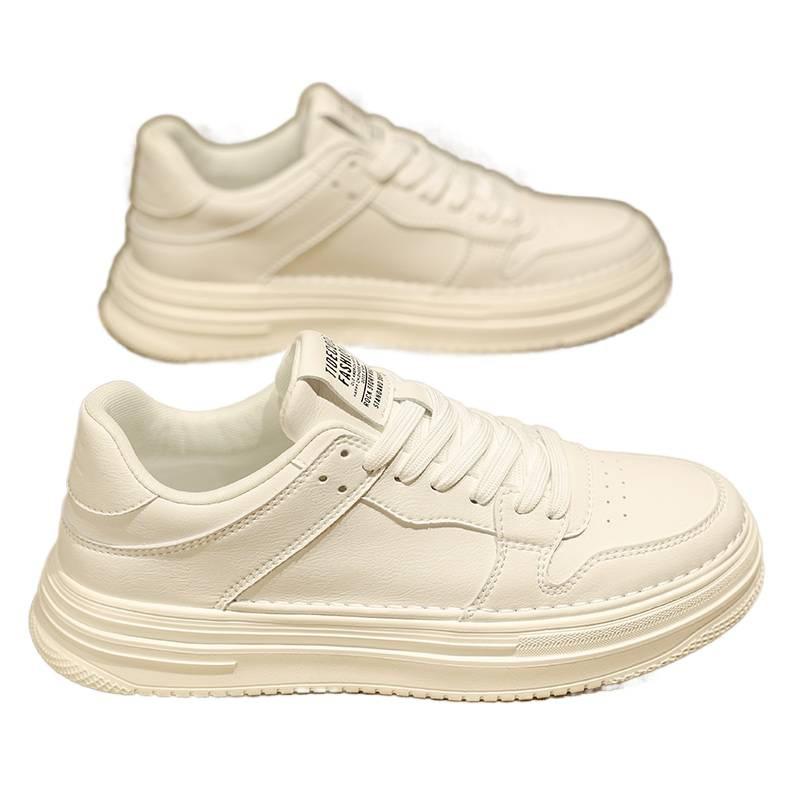 Autumn feeling white board shoes casual leather shoes sports heightening tide shoes