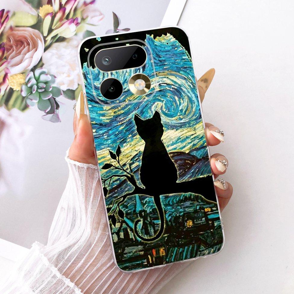 6.78'' For Realme 16Pro RMX5121 RMX5120 Case For Realme 16 Pro Cover Fashion Butterfly Cute Cat Cool Painted Soft Phone Casing