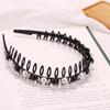 Korean Toothed Rhinestone Non-slip Pearl Headband Wash Face Hair Hoop Hair Band Hair Accessories
