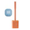 Flexible Silicone Toilet Brush With Holder Leakproof Soft Toilet Bowl Cleaner Brush Bathroom Wall Mounted Cleaning WC Tool
