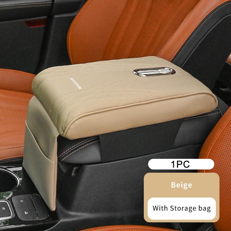Car Multiuse Armrest Box Cushion Booster Pouch Storage Bag For KIA Sportage Rio Ceed Niro Soul Stonic Proceed Sorento MP2