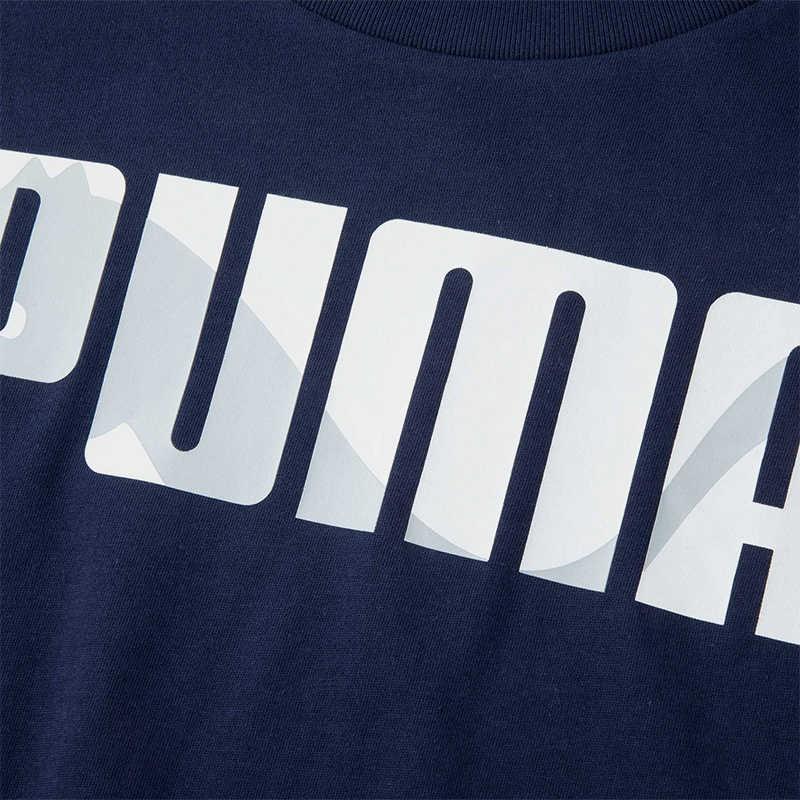 Puma Breathable Casual Simple Short Sleeve T-Shirt Men Tops Blue 686373-06