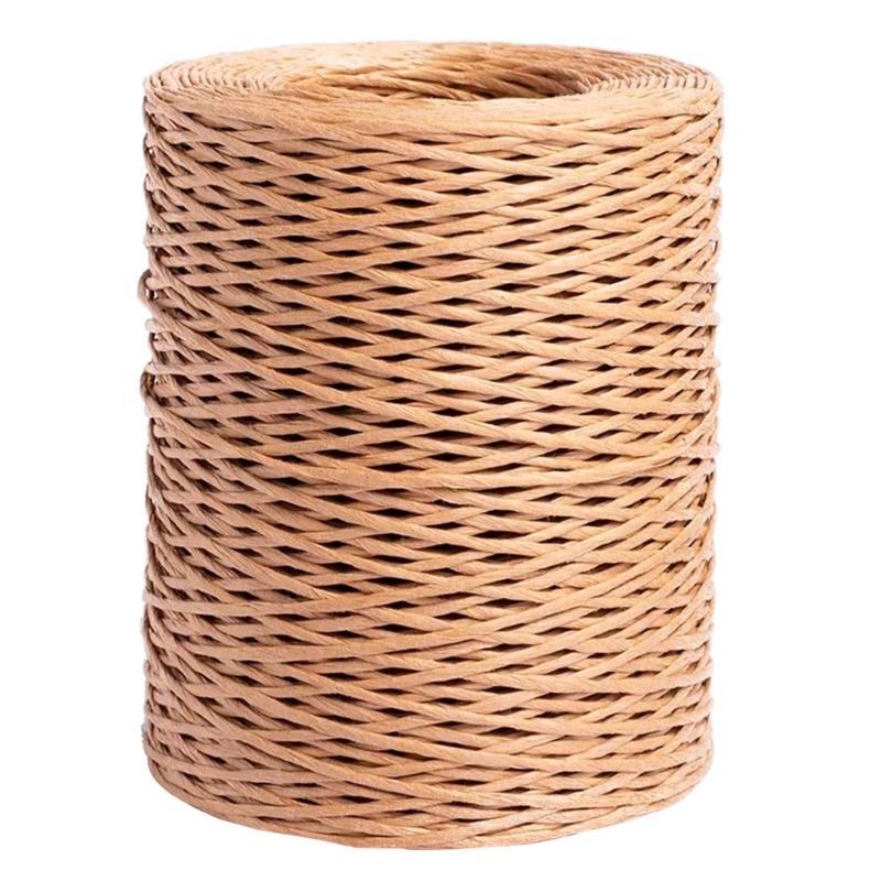 Jewelry Packaging Wire DIY Paper Rope Paper Wire Natural Paper Cord Decorative Wire for Gift Wrapping Flower Arrangement