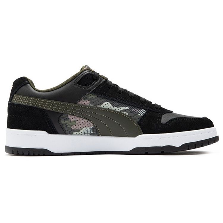 Puma Rbd Game Fabric Retro Casual Low-Top Sneakers Unisex Sneakers Black-Olive 386374-01