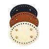 1PC 4 Rivets For Crochet Knitting Handbag Replacement Accessories Oval Bag Bottom PU Leather