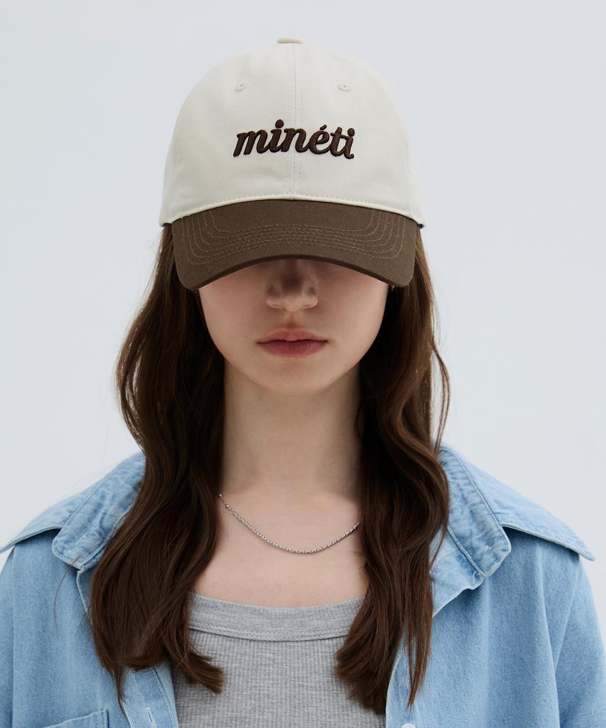 Двухцветная бейсболка с надписью Mineti Y 10525 Mt