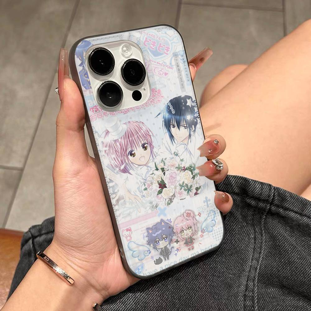 АНIME Shugo Chara Аму Чехол для телефона Для IPhone 17 16 15 14 13 12 11 Pro Max Plus Pro Полоска Мягкий чехол