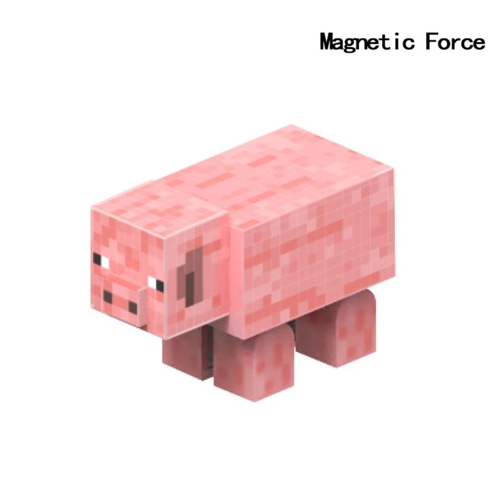 Животное Пшеничный Блок Сцена Строительство Майн Мир Магнитная Базовая Пластина Магнитные Строительные Блоки Игрушки Детские Игрушки Подарок Сделай Сам 2СМ X045