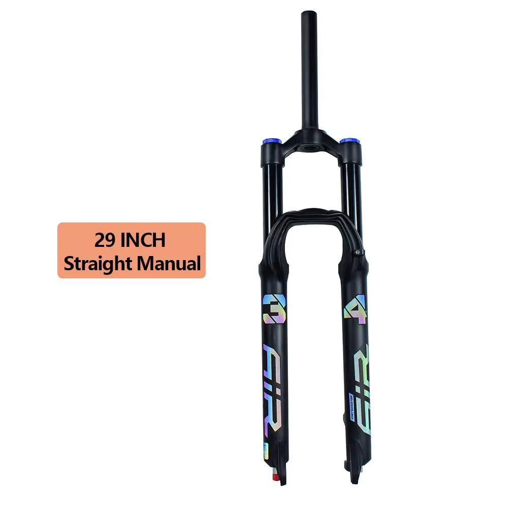 Воздушная амортизационная вилка для MTB 26" 27.5" 29" Диаметр 34 мм Ход 160 мм Ноги из магниевого сплава Быстросъемная ось/Сквозная ось демпфирующие вилки