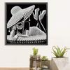 5D DIY Partial Special Shaped Drill Diamond Painting Kit Elegant Lady Decoration Home Decoration Gift