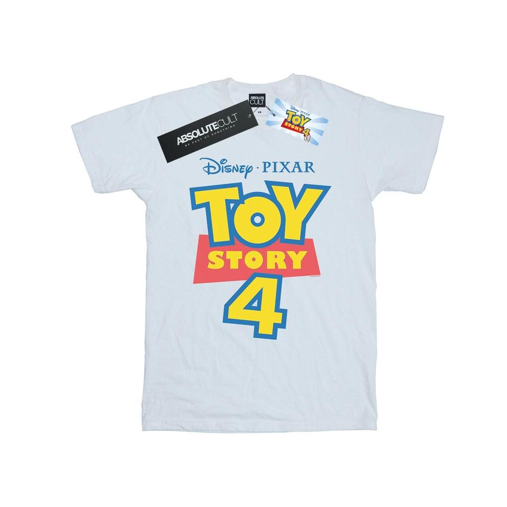 Disney Womens/Ladies Toy Story 4 Logo Cotton Boyfriend T-Shirt