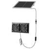Solar Powered Fan, 15W Solar Panel with 2 Fans, Adjustable Solar Panel Angle, 2668 RPM High-Speed, Flexible Installation, Fast Air Exchange for
