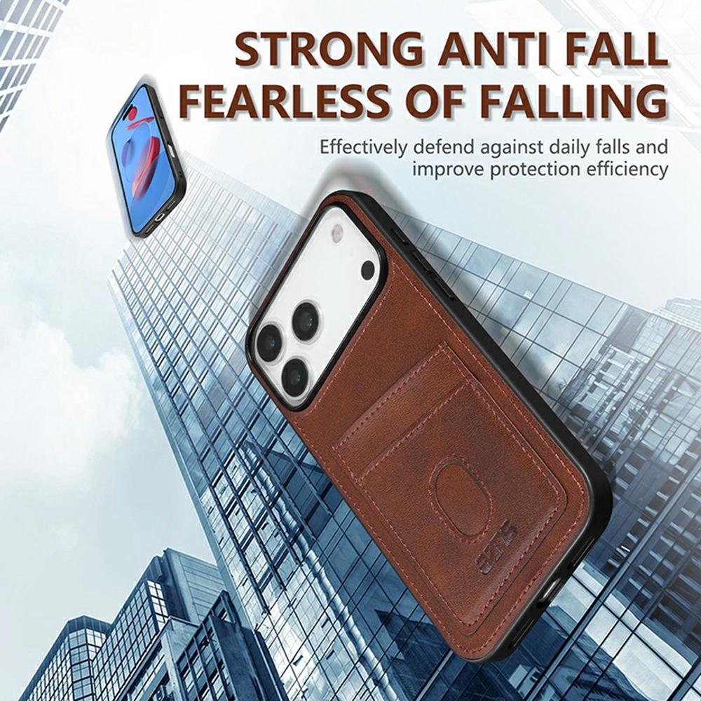 Чехол AZNS K1 Series для iPhone 17 Pro, текстура теленка, противоударный, PU+TPU, чехол для телефона