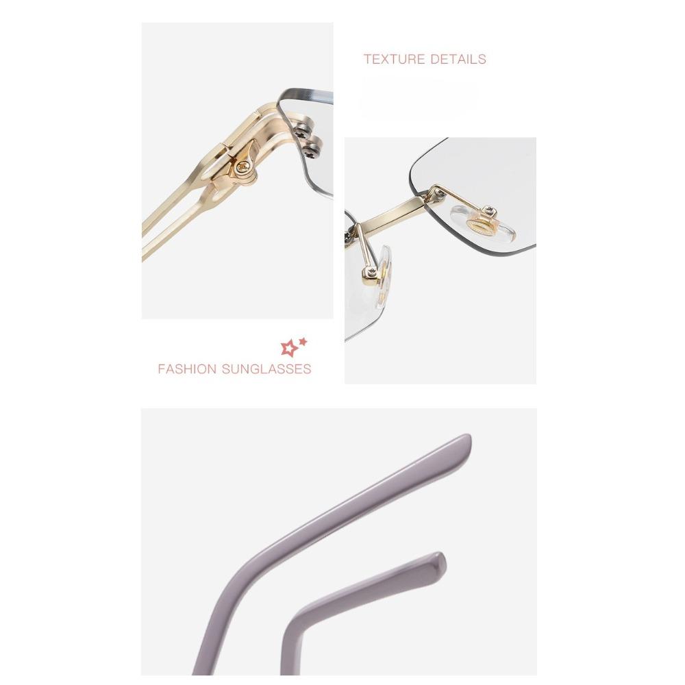 Модные безободковые квадратные очки для коррекции близорукости с изменяющими цвет линзами для женщин и мужчин, фотохромные очки для коррекции близорукости с защитой от синего света, роскошные очки для близи