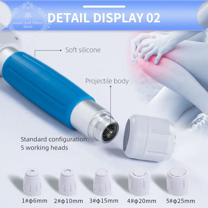 Extracorporal Shock Wave Device Pain Therapy Physiotherapy Pneumatics Shockwave for Relaxation Treatment Body Relax Massager Q80