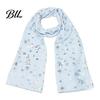 Lightweight Winter Layering Glitter Sparkly Foil Snowflake Print Scarf for Women, Christmas Warm Fashionable Neckwear Theme Shawl Wrap, Fall