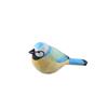 Wooden Bird and Sparrow Handicraft Handmade Carving Fat Chirp Bird Wooden Carving Desktop Decoration and Cute Gifts