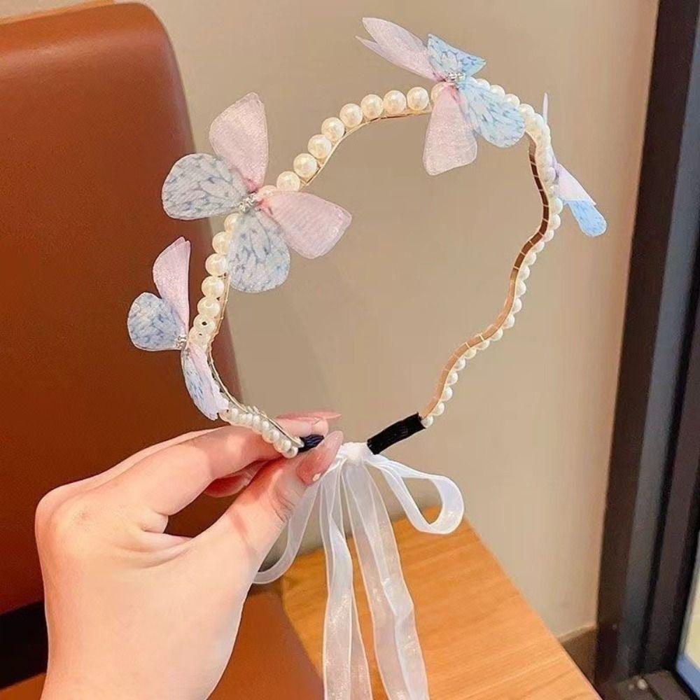 Styling Ribbon Hairband Elegant Hair Hoop Fashion Flower Hair Bands Girls Hair Accessories