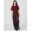 Uniqlo Японская Коробчатая Вязаная Футболка Моющаяся