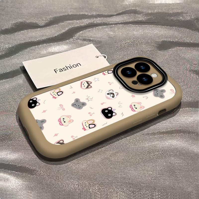 Cute Full Screen Animal Heads for IPhone17promax New Model 15 for Apple 14plus Mobile Phone Case 13 Advanced