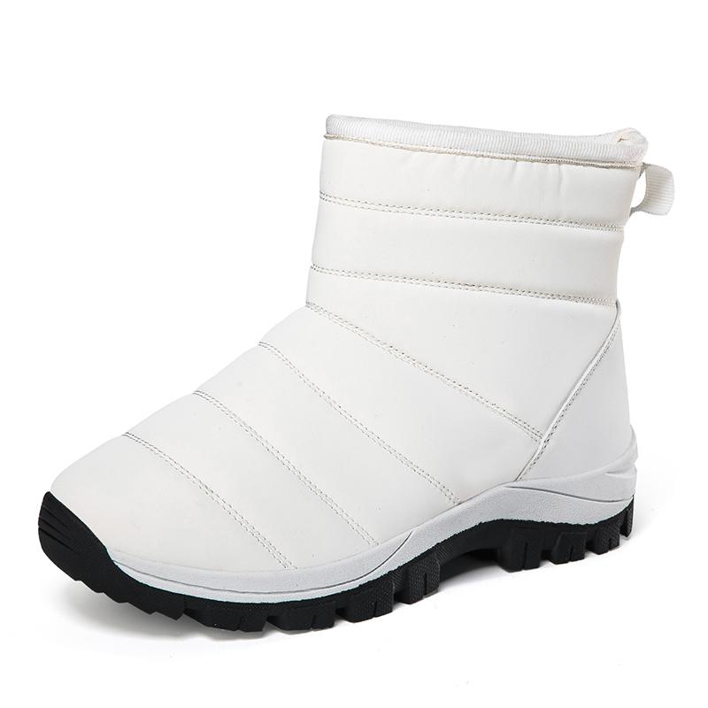 Ladies' Winter Fashionable Anti Slip Wear-resistant and Warm High Top Cotton Shoes with Added Fleece Outdoor Snow Boots
