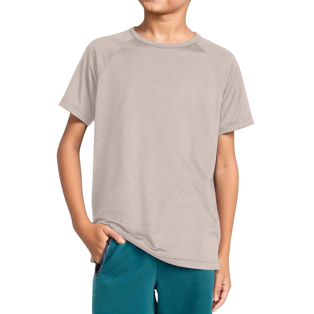 Футболка для мальчиков с круглым вырезом и рукавами-плунжерами