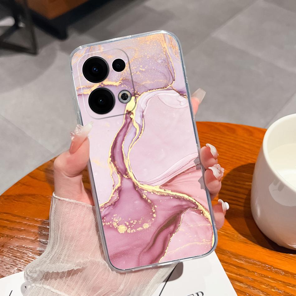 Чехол для Oppo Reno 13 Pro Креативный прозрачный мягкий задний чехол для Oppo Reno13 Pro 13Pro 5G ТПУ тонкий силиконовый противоударный чехол для телефона
