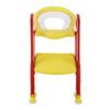 Детский стульчик для унитаза с жесткой лестницей, регулируемое безопасное сиденье для обучения пользованию горшком (Красно-желтый)