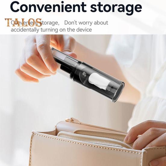 Ручной распылительный вентилятор с мощным двигателем, сильный поток воздуха, 4 скорости, низкий уровень шума, перезаряжаемый персональный небольшой карманный вентилятор