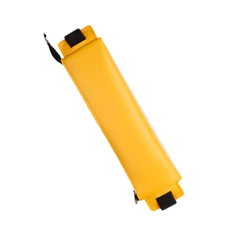 Кожаный чехол-подставка для ручек с регулируемыми резинками, на молнии, для блокнота, планера, журнала, F19E