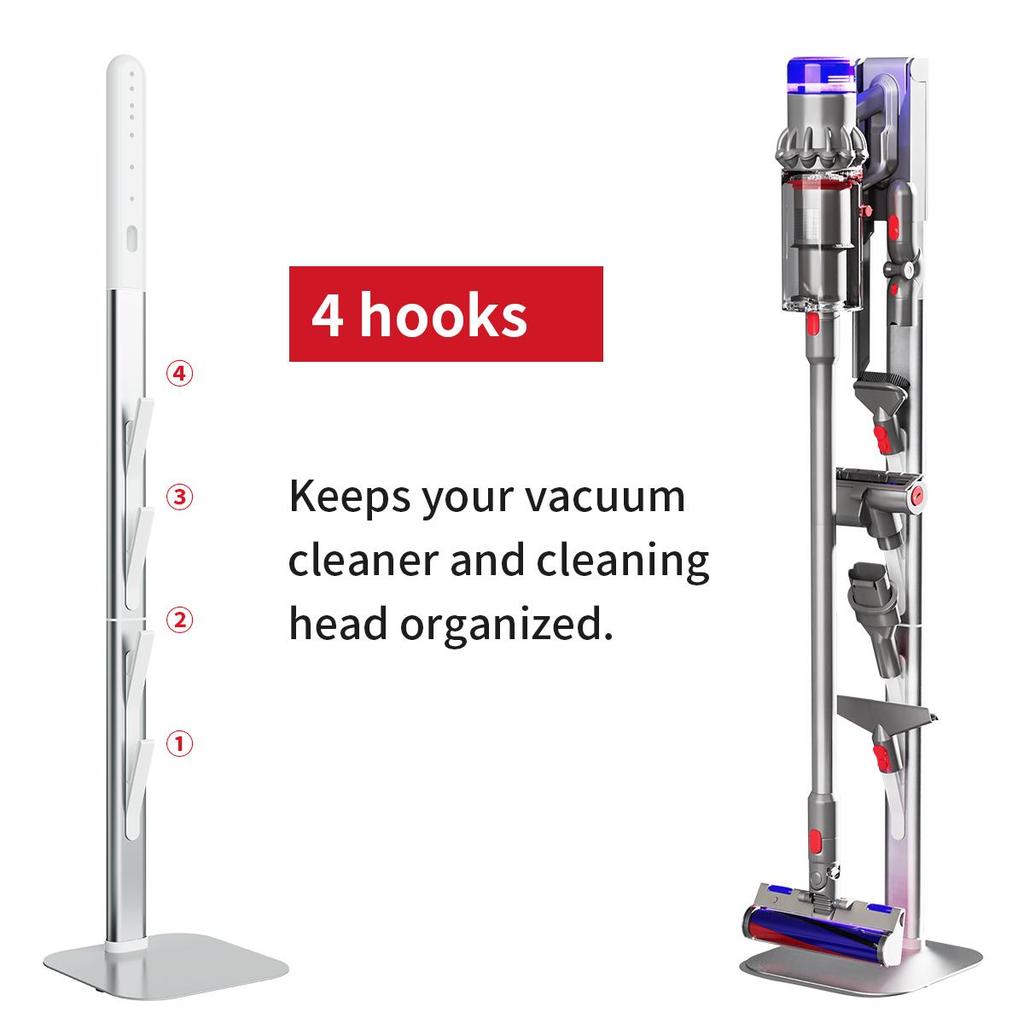 Satuo S3 Aluminum Vacuum Cleaner Bracket for Dyson V7 V8 V10 V11 V15 V12 Slim, Vacuum Stand Support Storage Part docking station