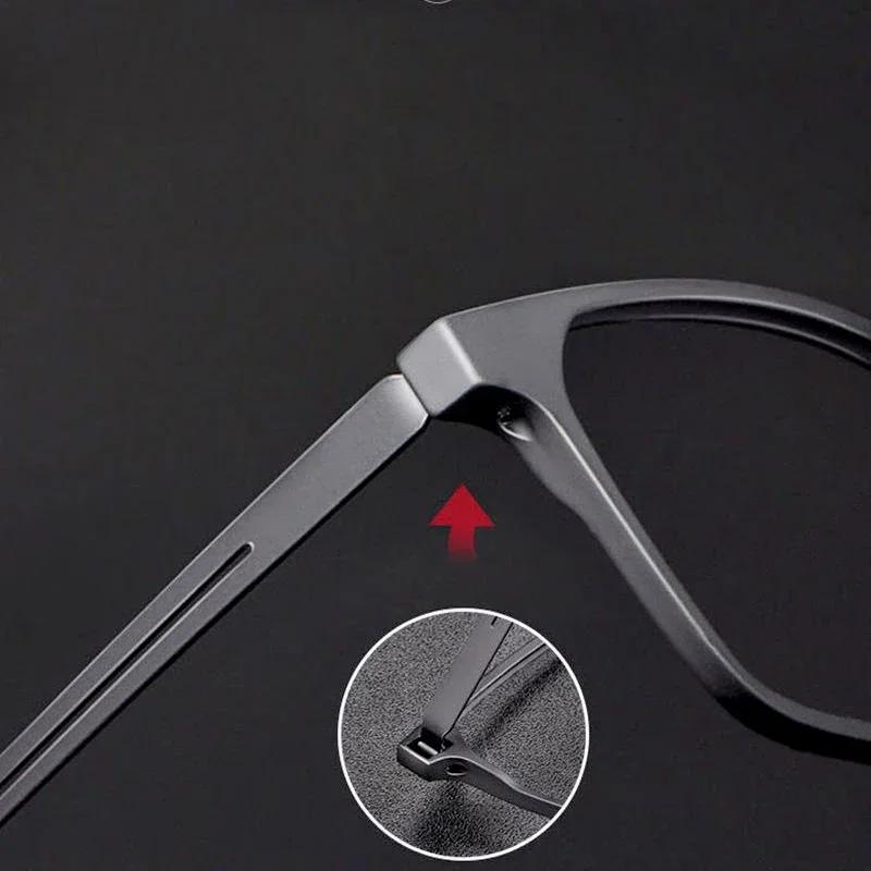 High Quality Pure Titanium Reading Glasses For Men Anti Blue Light Presbyopia Eyewear With Diopter+1.0 To +4.0