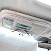 Car Sunshade Storage Bag Car Glasses Clip Card Bag For Jeep Grand Cherokee Wrangler JK Gladiator Compass Renegade Patriot