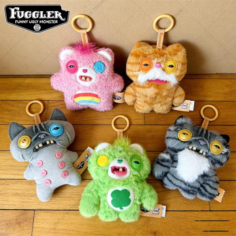 Забавные Монстры со Кривыми Зубами Плюшевые Игрушки Брелоки Fugglers Кошки из Переулка Заботливые Медведи Кавайные Подвески Плюшевые Куклы Подарок