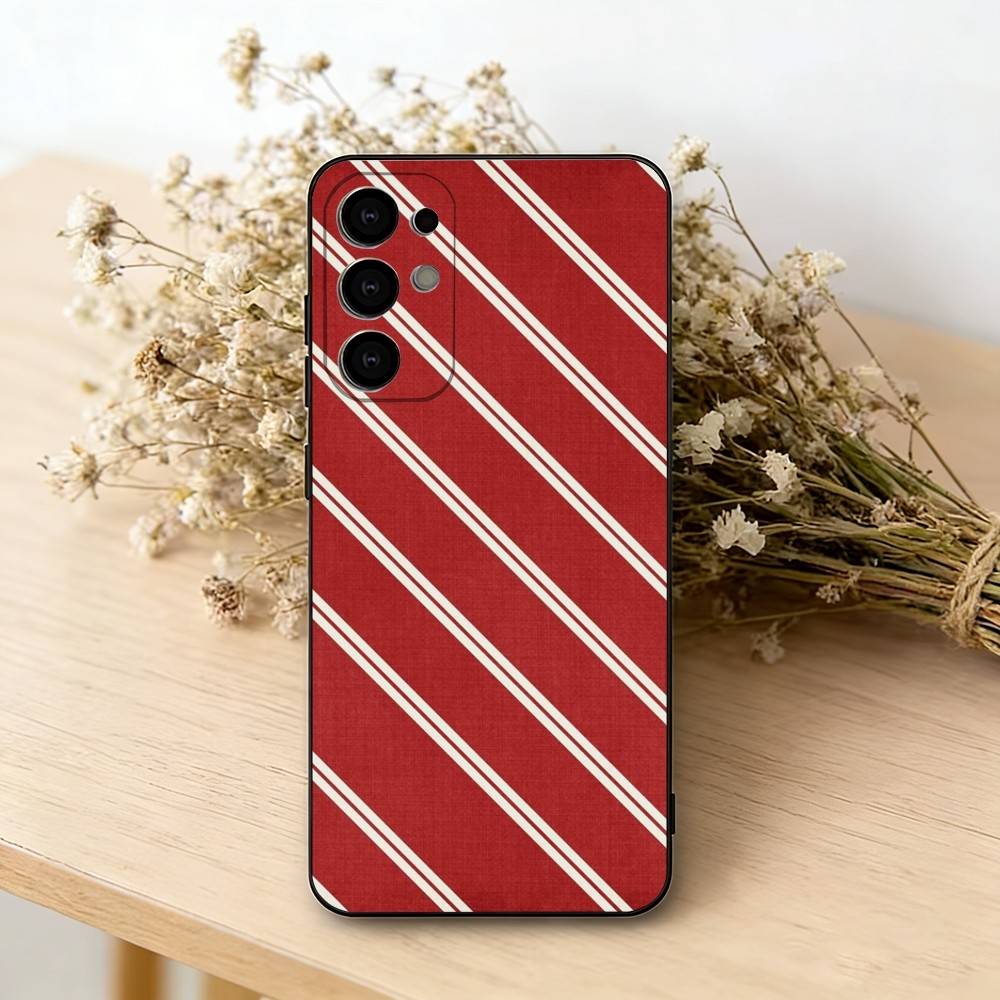 B-Бордовый Белая Полоска P-узор Чехол Для Телефона Для Samsung S25,S24,S21,S22,S23,S30,Ultra,S20,Plus,Fe,Lite,Note,10,Черная Крышка