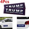 4pcs Blue US Presidential Election Donald Trump Bumper Car Stickers