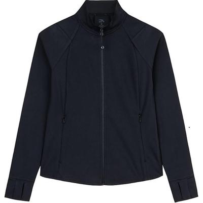 Куртка с воротником-стойкой и застежкой-молнией, с длинным рукавом, женская, черная 962437708-3