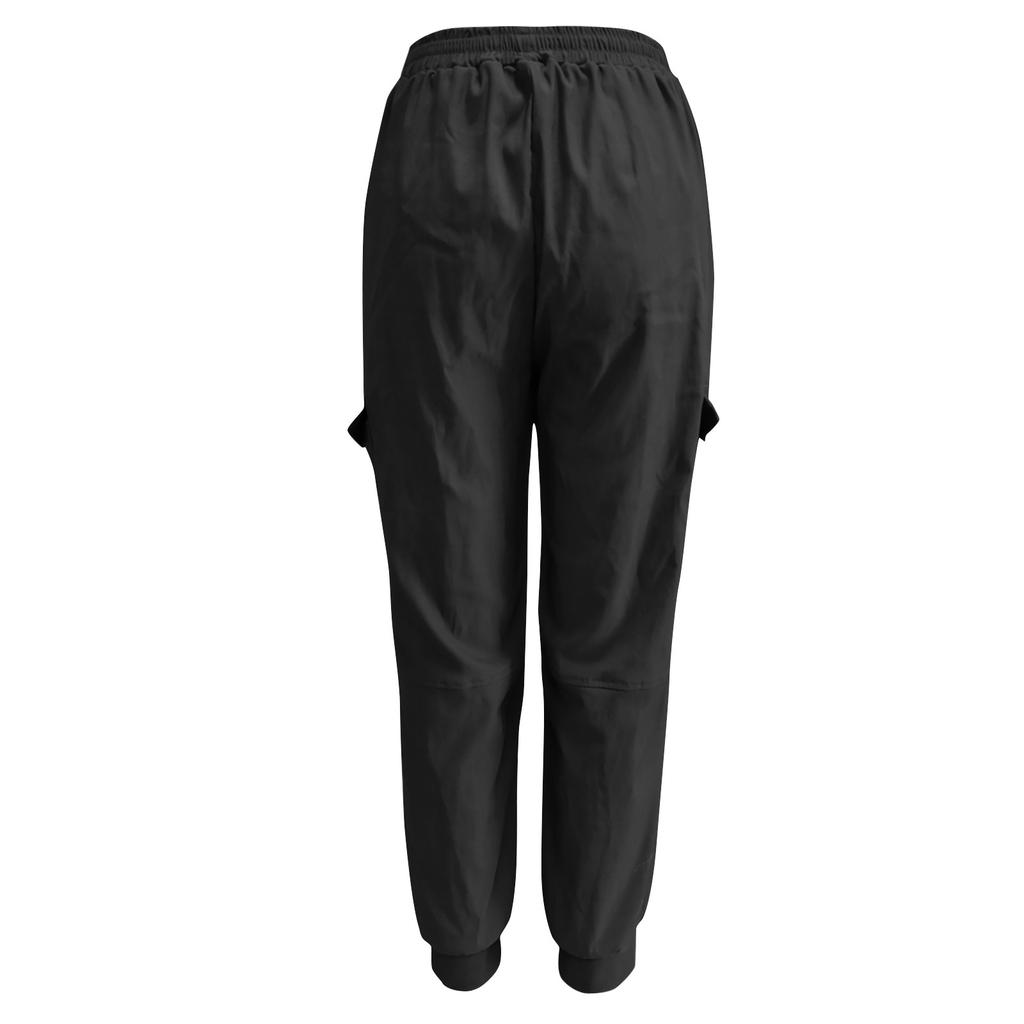 Модные женские однотонные повседневные комбинезоны на шнуровке с карманами