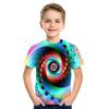 Baby Boy Cartoon Casual T-shirt Girl Abstract Fashion T-shirt Summer Short-sleeved O-neck T-shirt